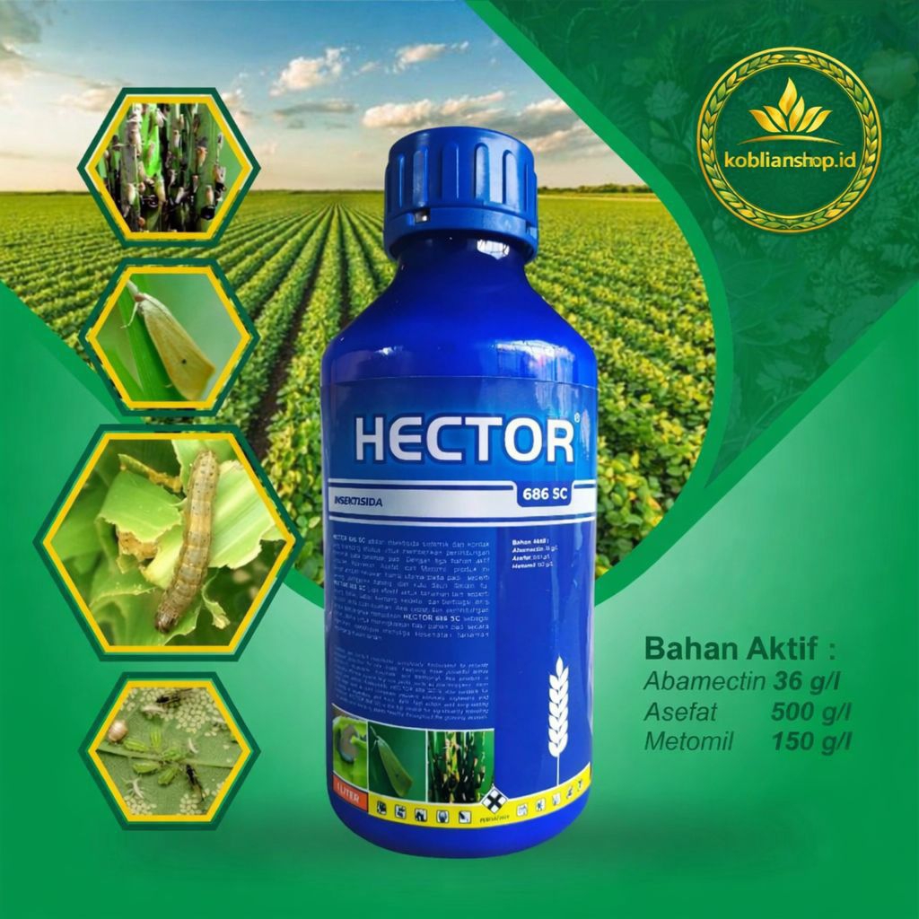 INSEKTISIDA HECTOR 686 SC 1L | Obat Hama Tanaman Super Kuat & Efektif