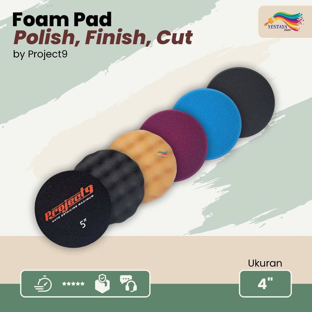 PROJECT 9 PREMIUM FOAM PAD BUSA POLES RUPES POLISHING