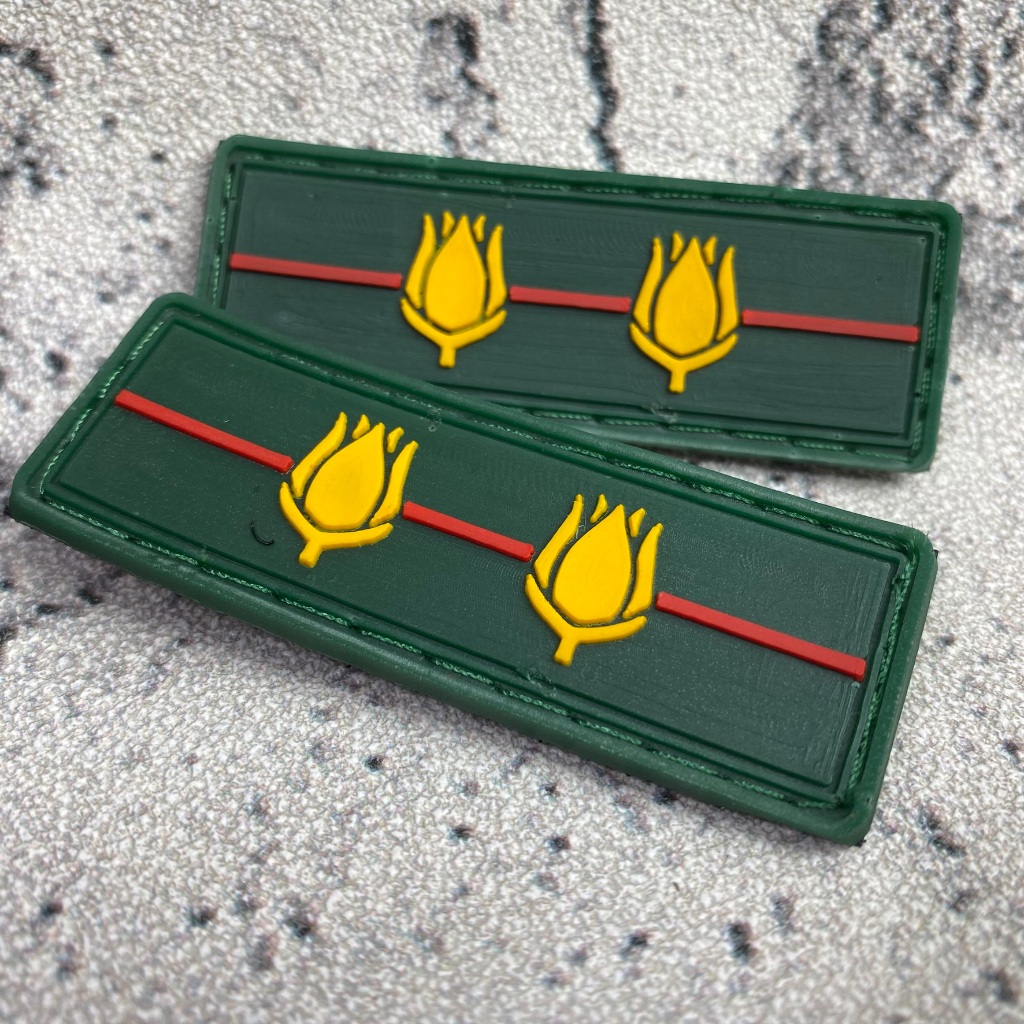 Rekatan PANGKAT TNI AD Melati 2 Letkol Letnan Kolonel Atribut Patch Rubber Karet Tempel PDH TNI AD