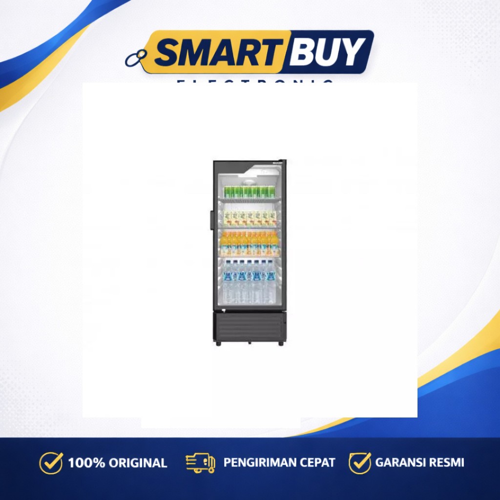 Sharp Showcase Display Cooler 170L SCH 170 FS /SHARP SHOWCASE SCH-210FS/ SHOWCASE SHARP 4 RAK SCH-25