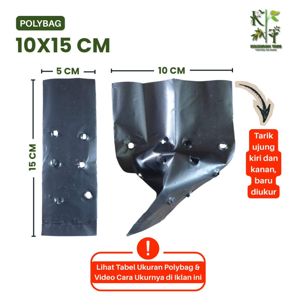 Polybag 10x15 cm Per 15 Lembar