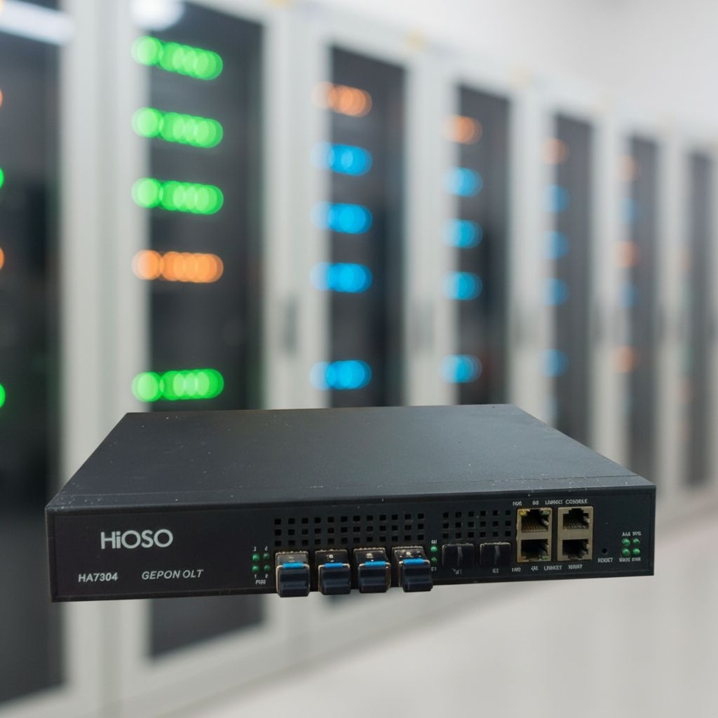 OLT HA7304 Hioso 4 Port EPON dengan Kemampuan Hingga 256 ONU