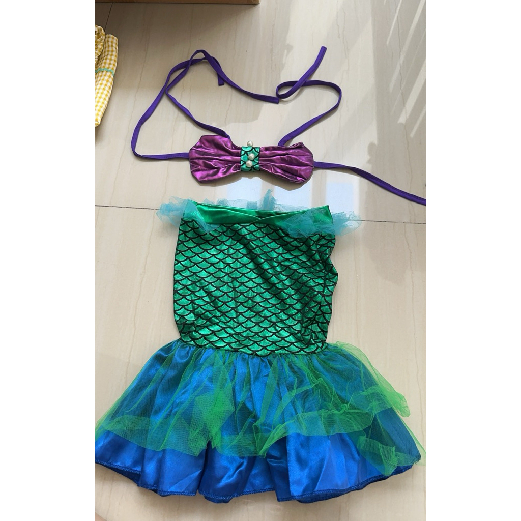 PRELOVED setelan baju renang mermaid bayi