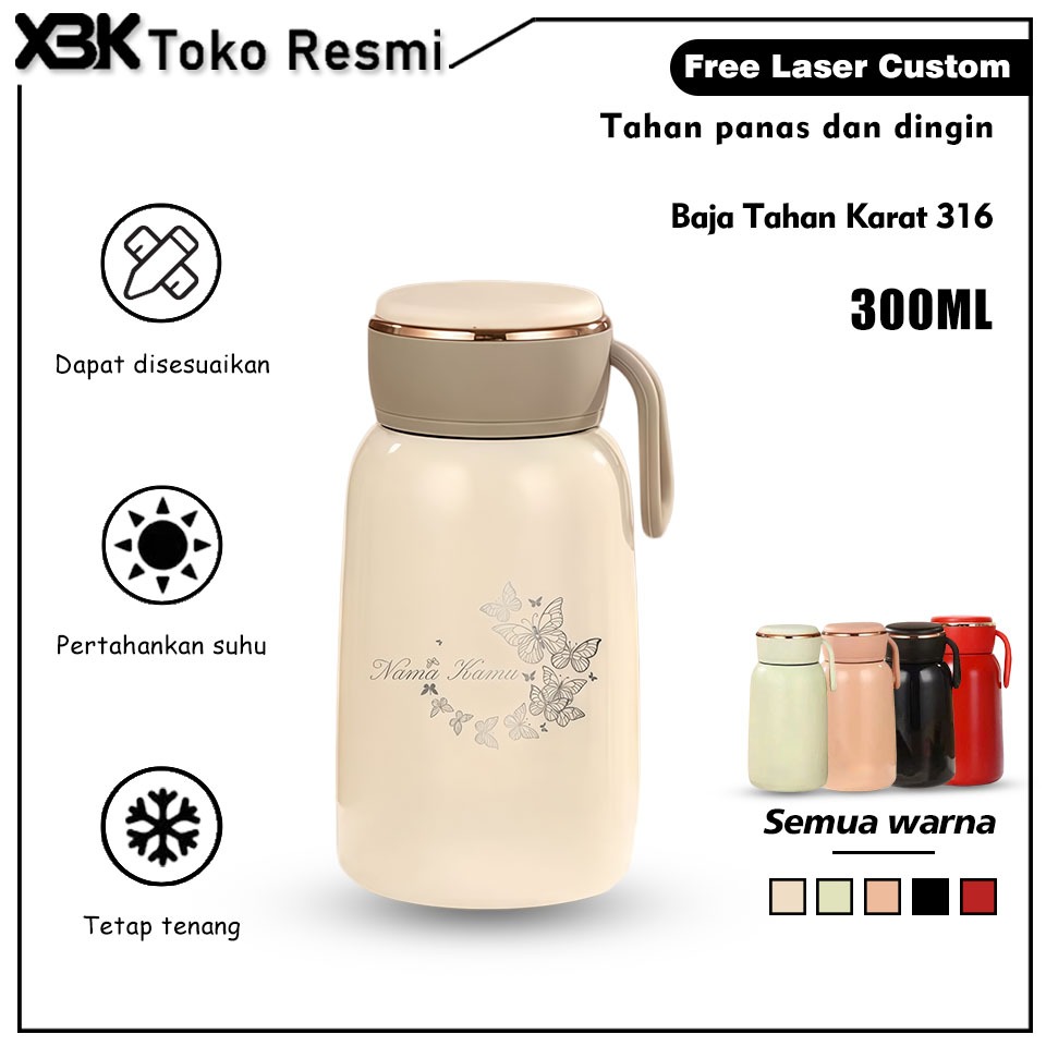 [XBK]Botol minum | Stainless Steel 316 300ML | Tumbler | Kecil dan portabel | Botol minum aesthetic