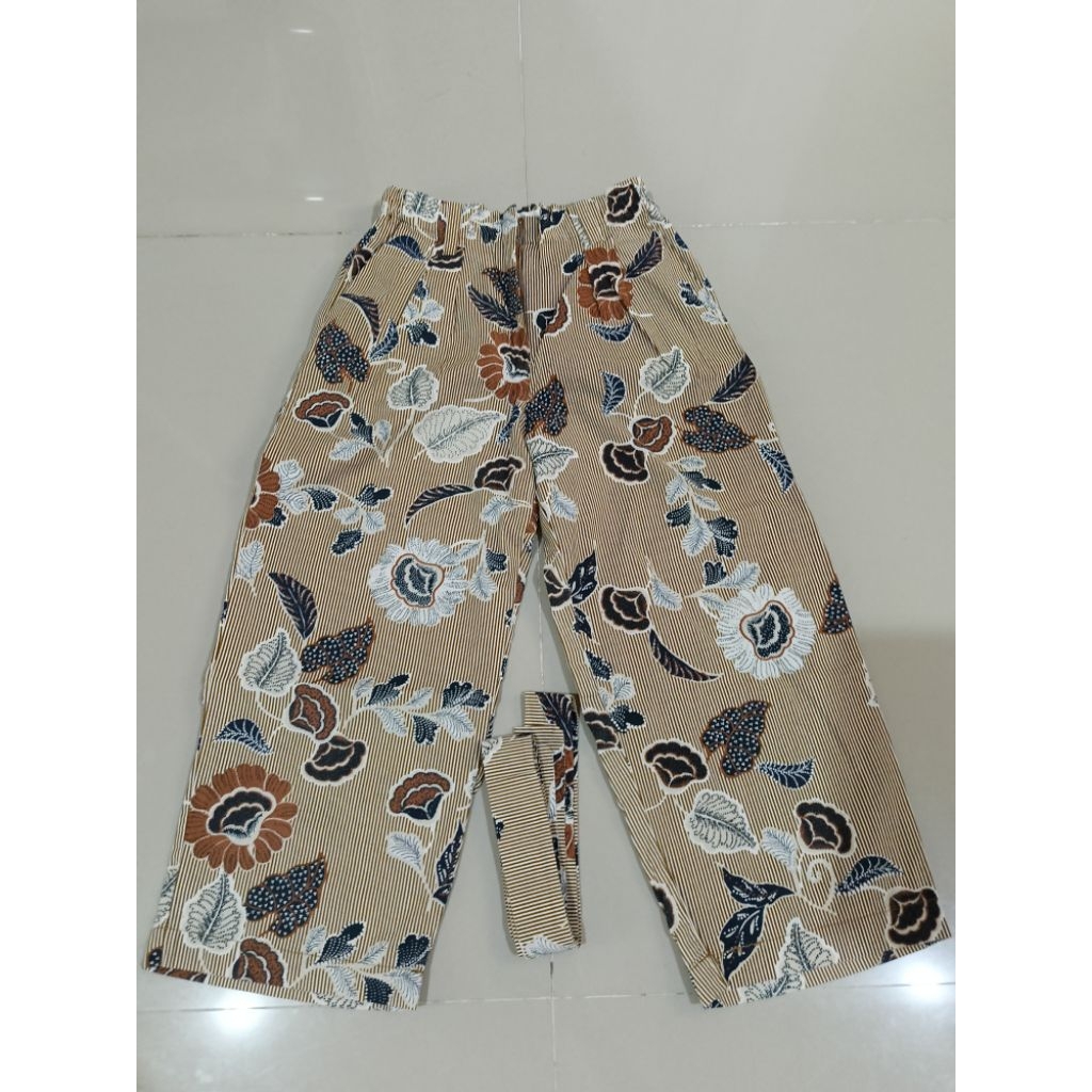 celana kulot batik anak perempuan