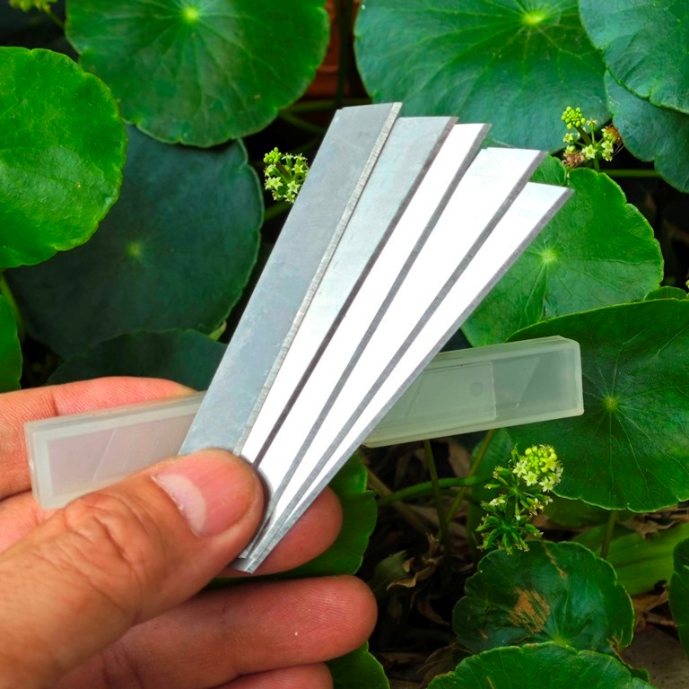 (51AB) PAKET ISI 5 PCS ISI CUTTER KECIL 1 tube box kotak cuter oisau kecil kertas universal type a10