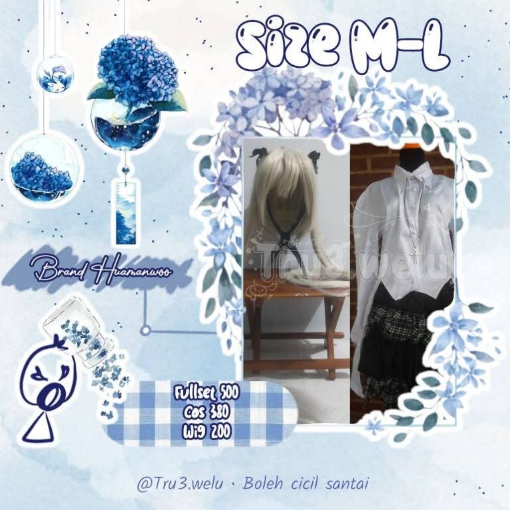 Fullset Sora Kasugano Daily Alternatif Kostum Cosplay Yosuga no Sora