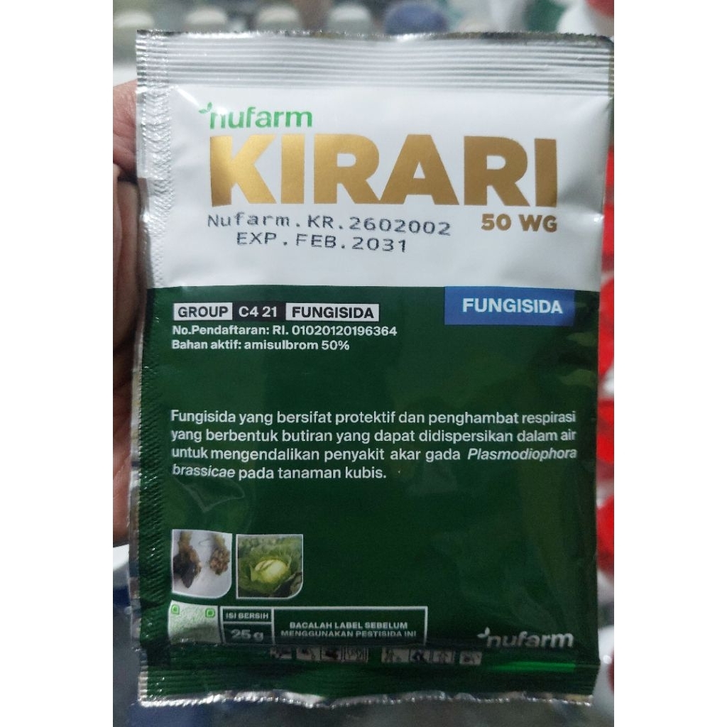 Kirari 50 WG Fungisida Modern Pencegah Akar Gada kemasan 25 gr
