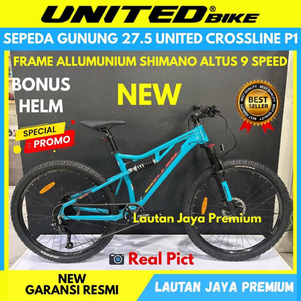 Sepeda Gunung MTB 27.5 United Crossline P1 NEW