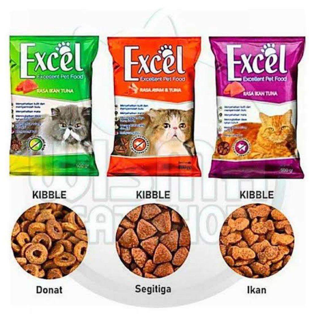 Makanan kucing Excel 500gr - Excel catfood 500gr freshpack excel