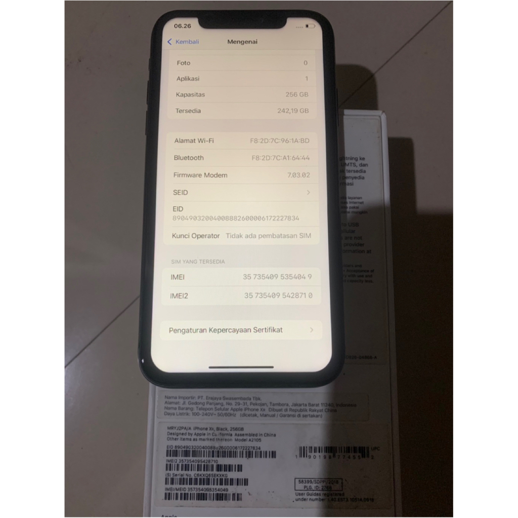 iPhone XR 256GB iBox Garansi Resmi