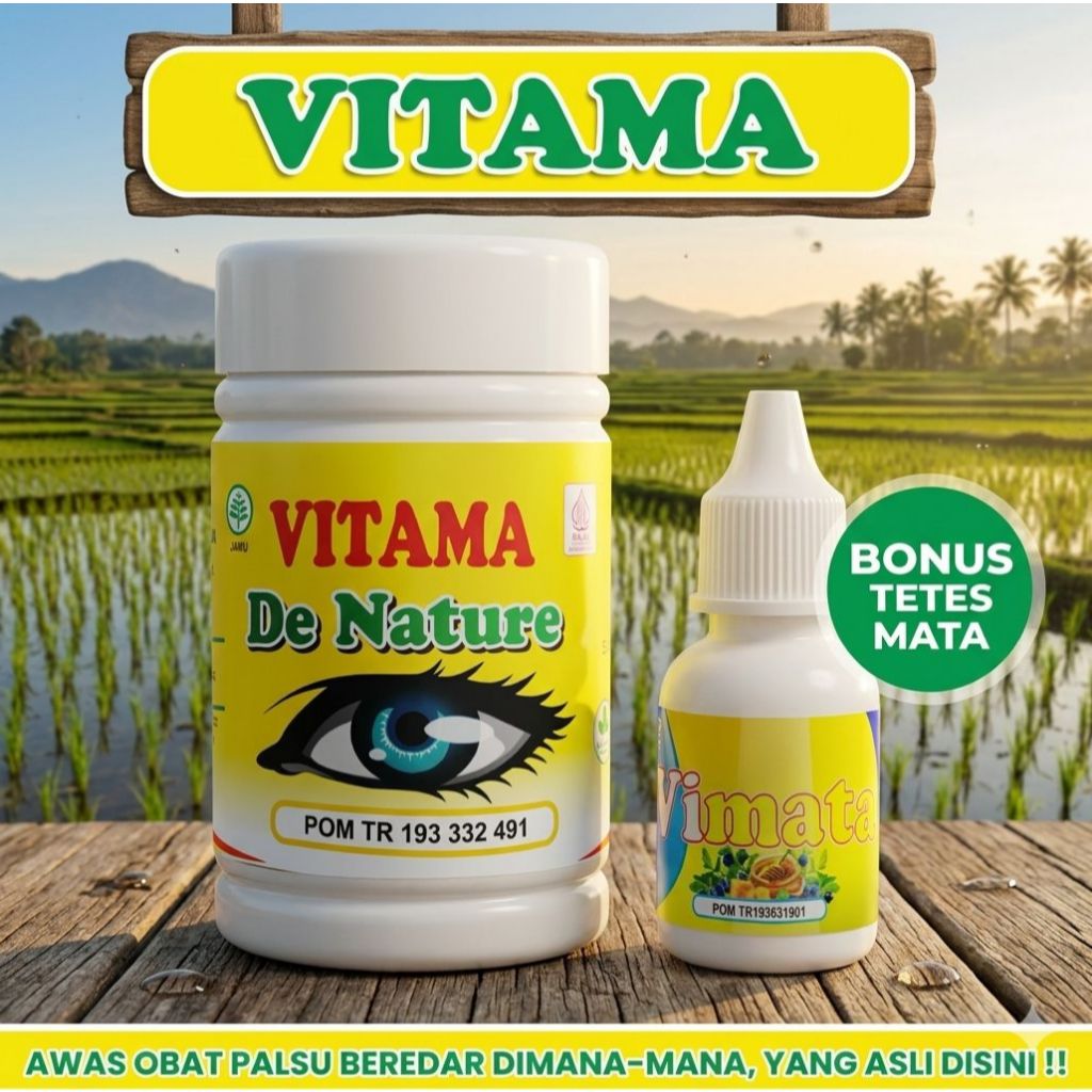 Vitama De Nature Obat Dan Tetes Mata Minus Buram Katarak Silinder Glukoma Rabun Jauh Dekat Berlemak