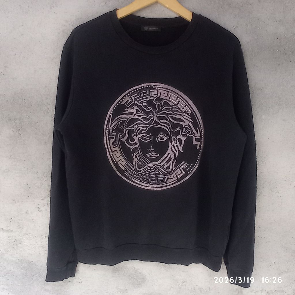 Crewneck Versace logo bordir