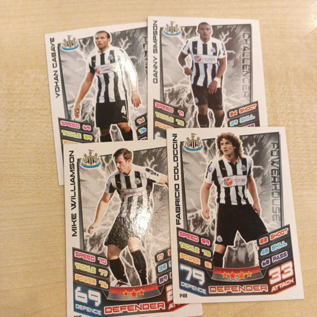 kartu bola match attax epl 2012/2013 Newcastle base card
