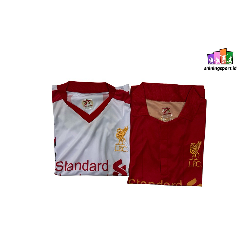 Jersey Bola Anak Hingga Remaja Retro Vintage Liverpool Home Away 2012-2014 All Size Fit To XL 7 Star
