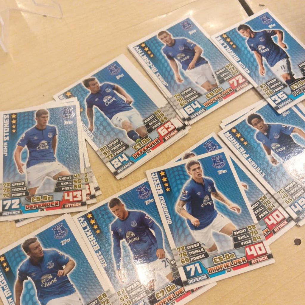 kartu bola match attax epl 2014/2015 everton base card