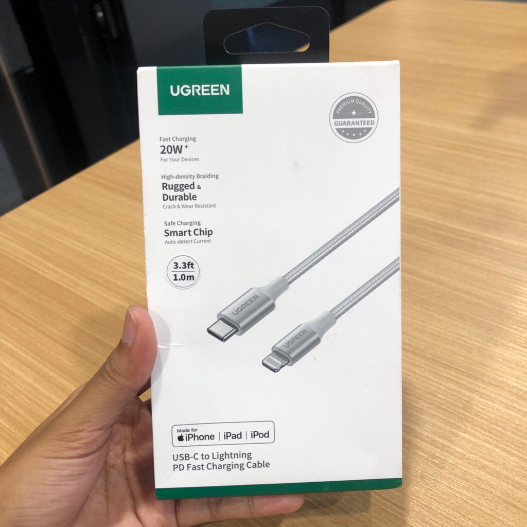[preloved NEW] ugreen usb type c lighting iphone fast charging kabel charger