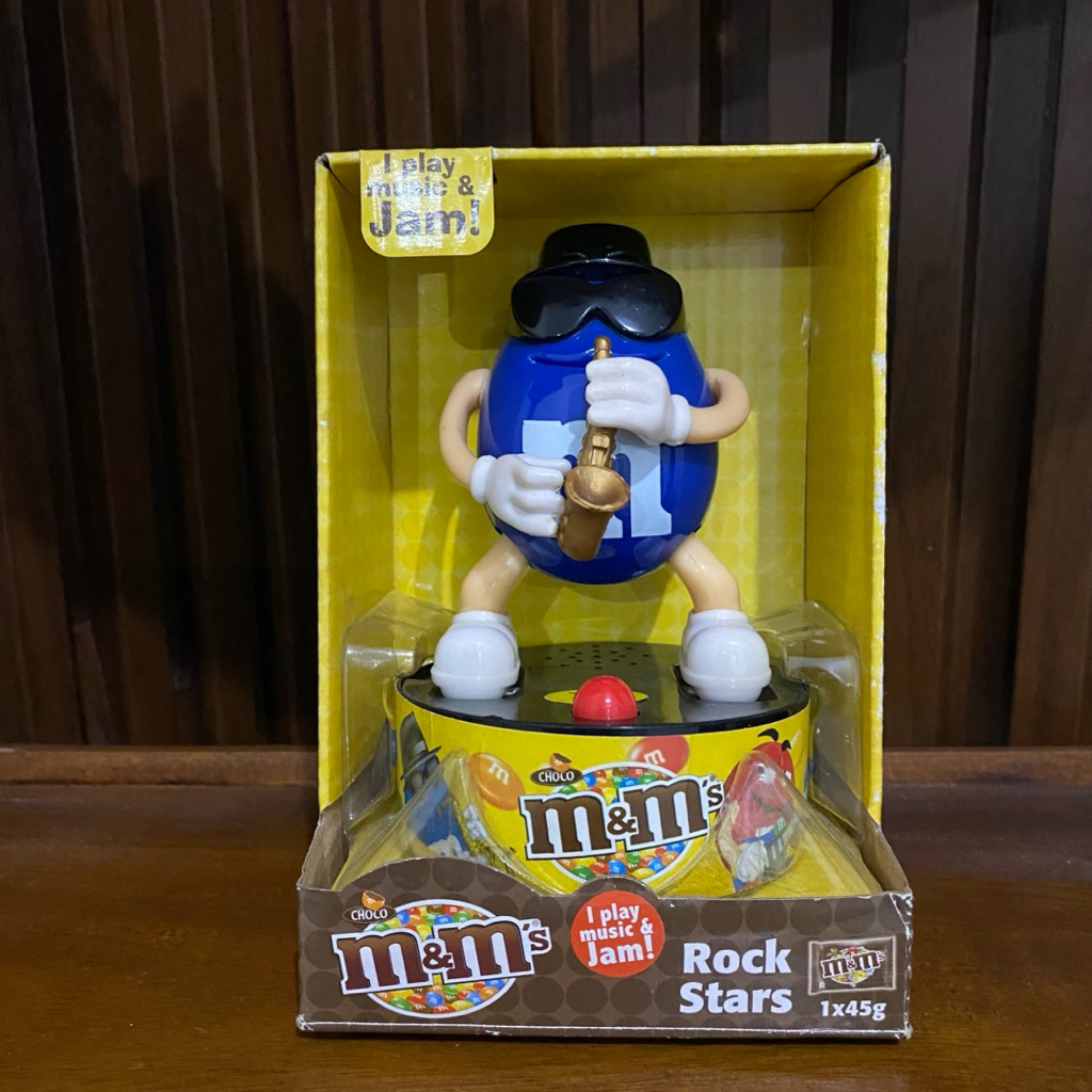 Figure figur M&M’s m&m mnm Candy Rock Stars Saxophone Vintage