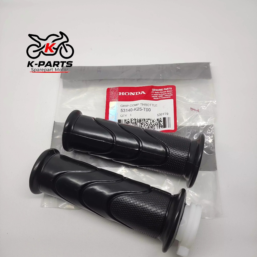 Handgrip Handfat Sarung Gas Set Karet Stang K25 Motor Beat FI Spacy FI Vario 110 FI Vario Techno 125