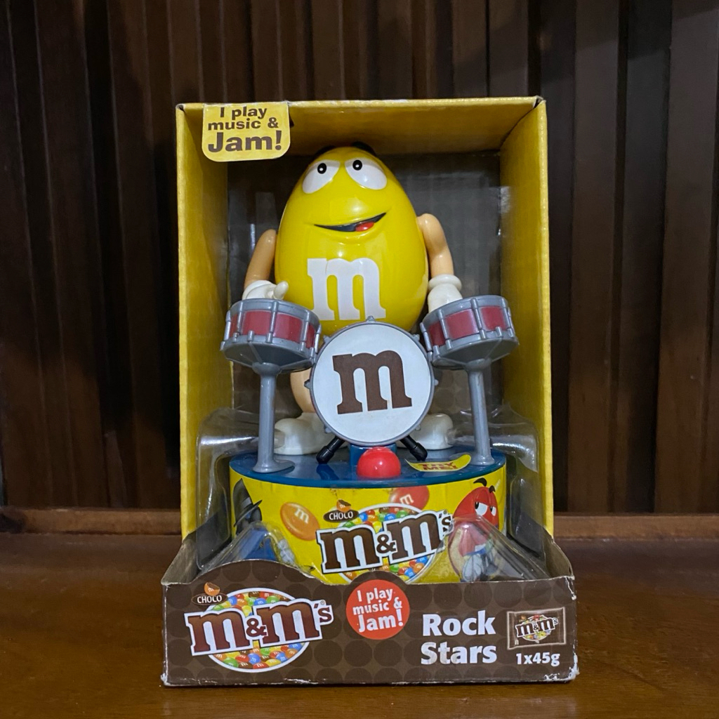 Figure figur M&M’s m&m mnm Candy Rock Stars Drum Vintage
