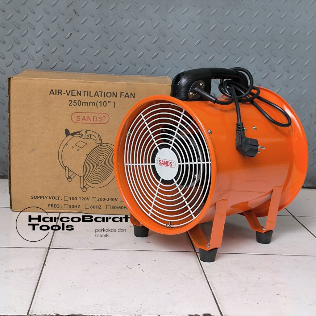 Kipas Portable Blower 10 Inch Sands Air Ventilator Fan Kipas Blower Axial Fan