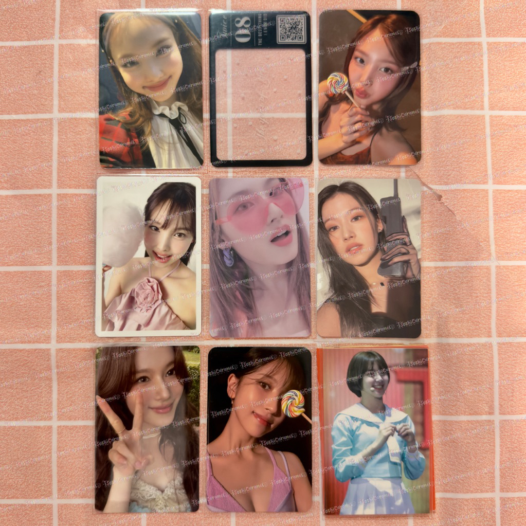 [BACA DESC] PC PHOTOCARD TWICE NAYEON MOMO SANA MINA CHAEYOUNG LD FORMULA OF LOVE DICON102 POB WITH 