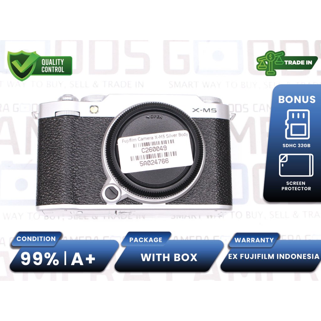 Kamera Fujifilm X-M5 Mirrorless Full Frame Body Only Second Bekas Grade A+ / Fujifilm XM5 - C260049