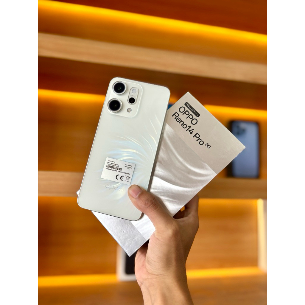 OPPO RENO 14 PRO 5G 12/512 RESMI INDO SECOND MULUS TERAWAT