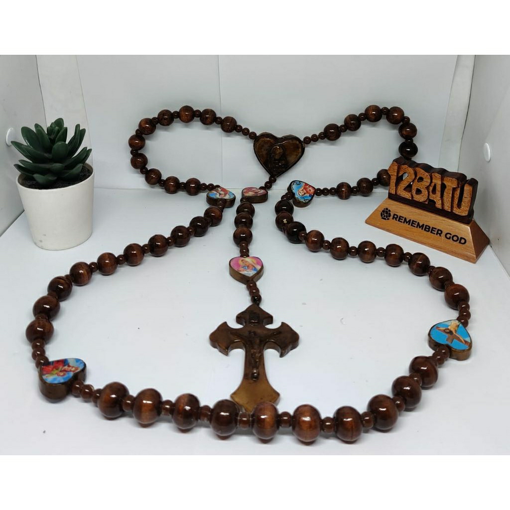 ROSARIO DINDING KECIL GAMBAR YESUS/MARIA