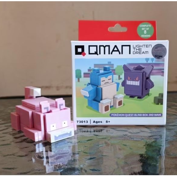 Slowpoke Qman Keepplay Pokemon Quest Season 3 Open Box Brick Mini Figure