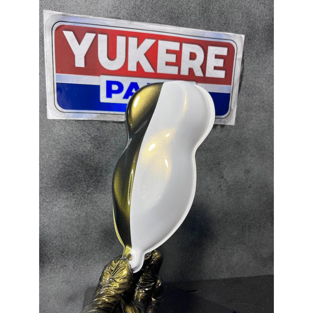 cat lembayung kuning pu/cat mutiara kuning bahan pu 250ml