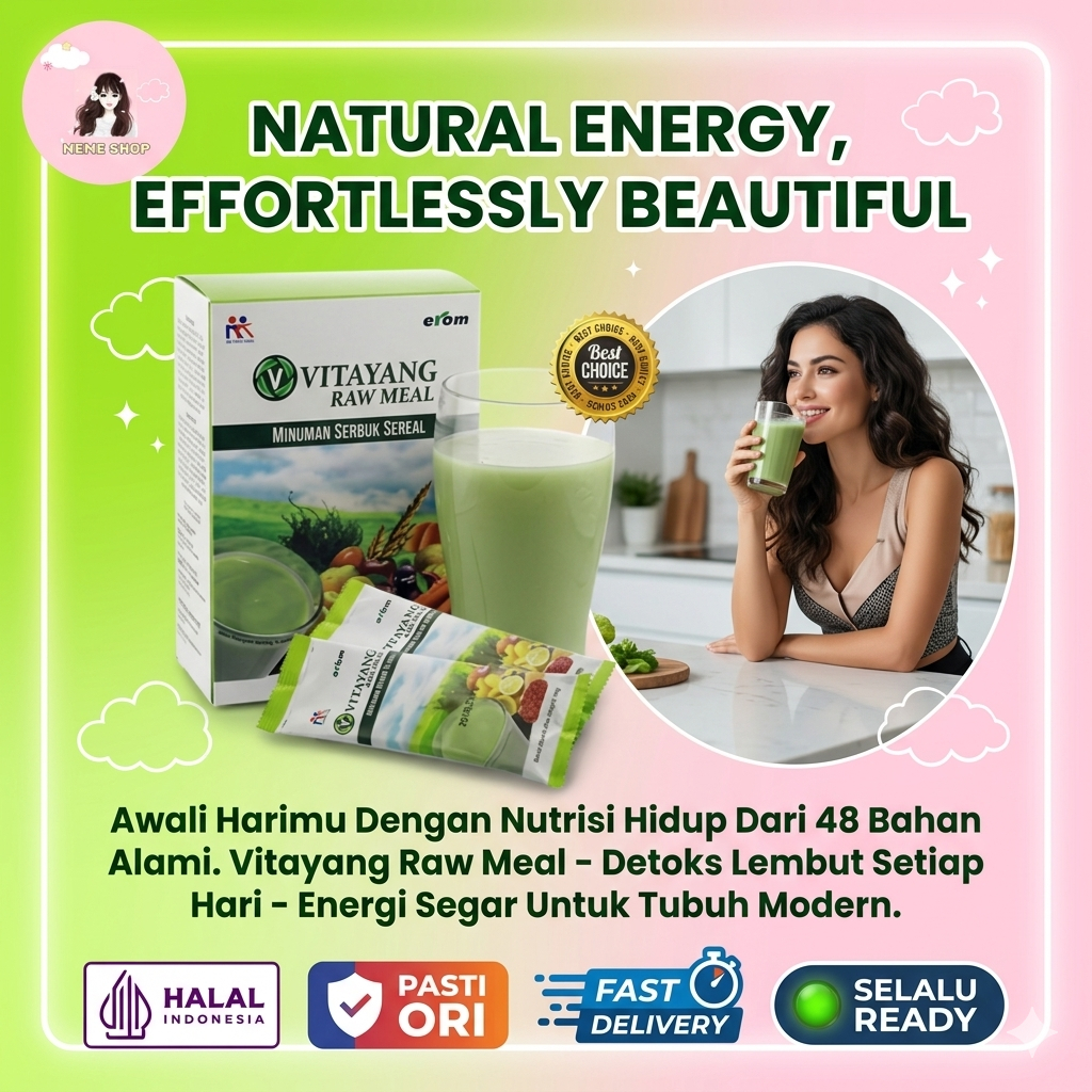 Suplemen Detox & Diet Pelangsing Vitayang Raw Meal KK Indonesia Raw Food Made In Korea