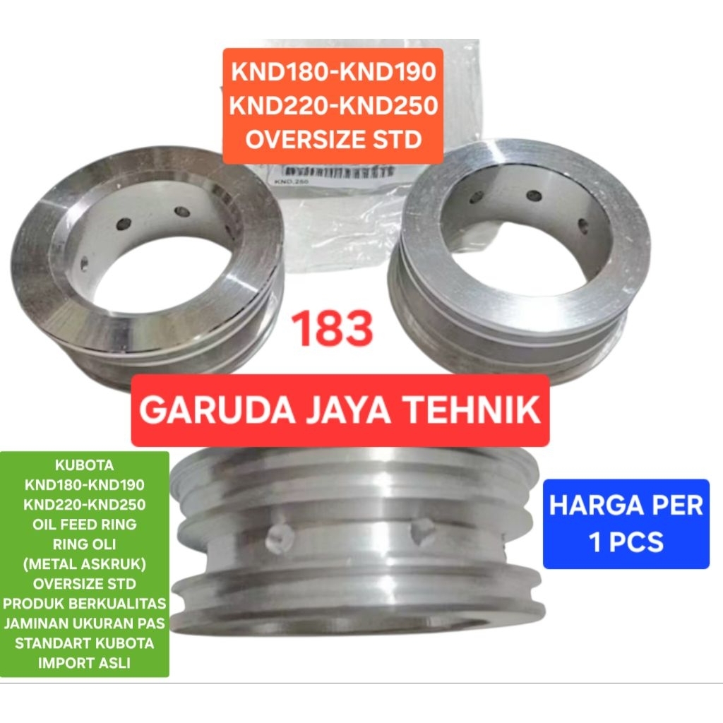 ring oli oli feed ring ring crank shaft ring askruk KUBOTA KND180 KND190 KND220 KND250 STD produk be