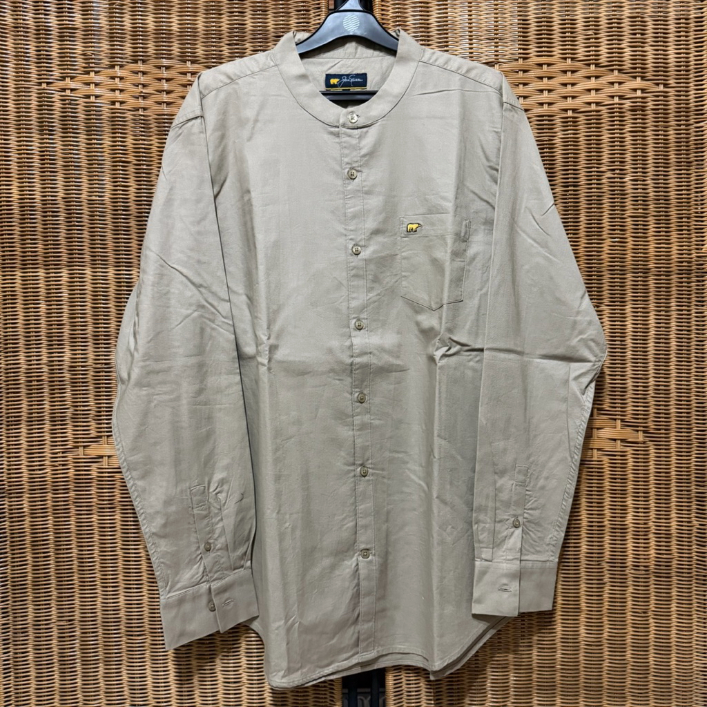Kemeja Pria Jack Nicklaus Mandarin Collar Original Pakaian Muslim