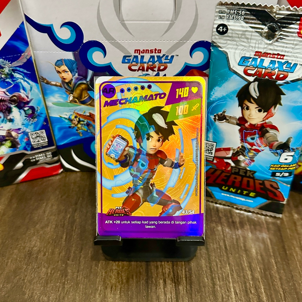 Monsta Galaxy Card Alternate Art Mechamato pek Heroes Unite Malaysia