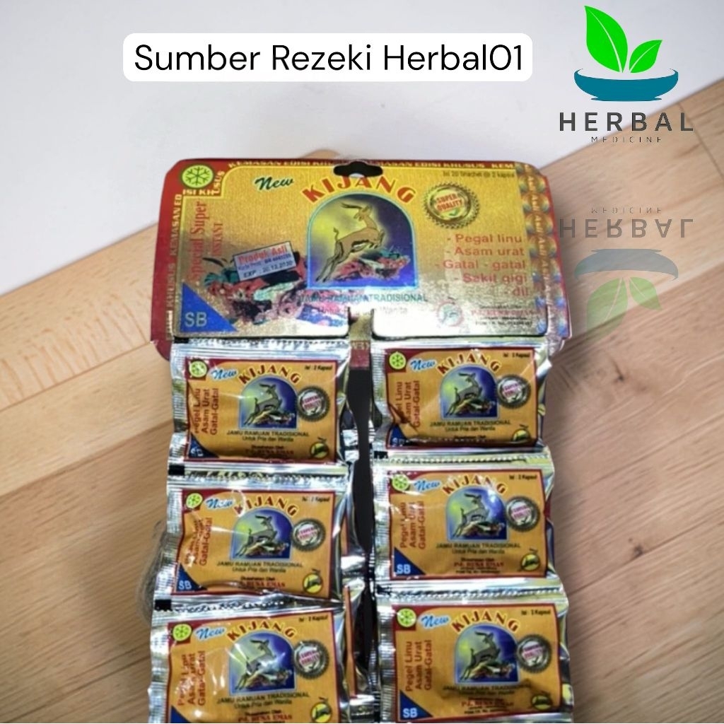 paket 10 hanger kijang kapsul asam urat herbal