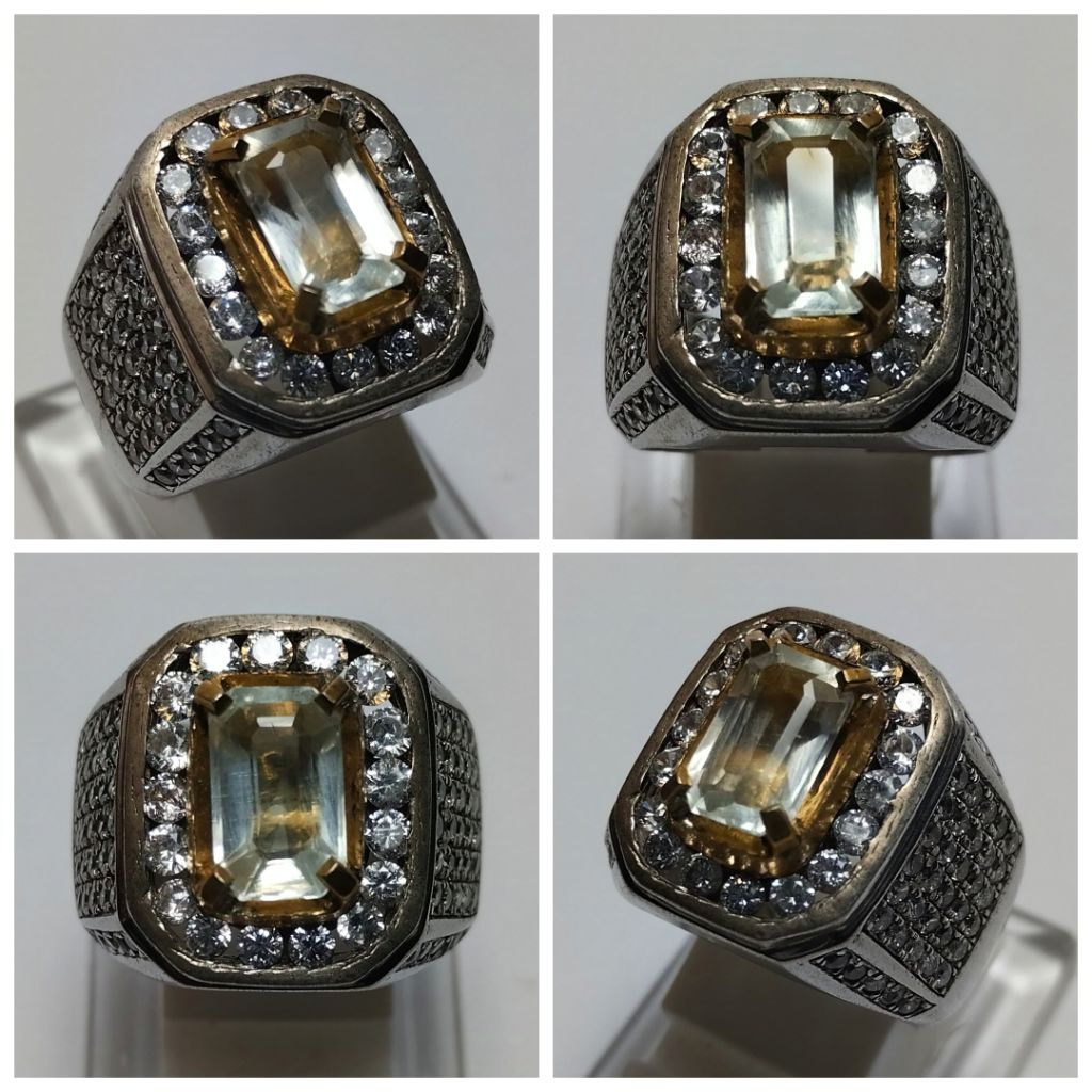 Cincin Batu Permata Aquamarine