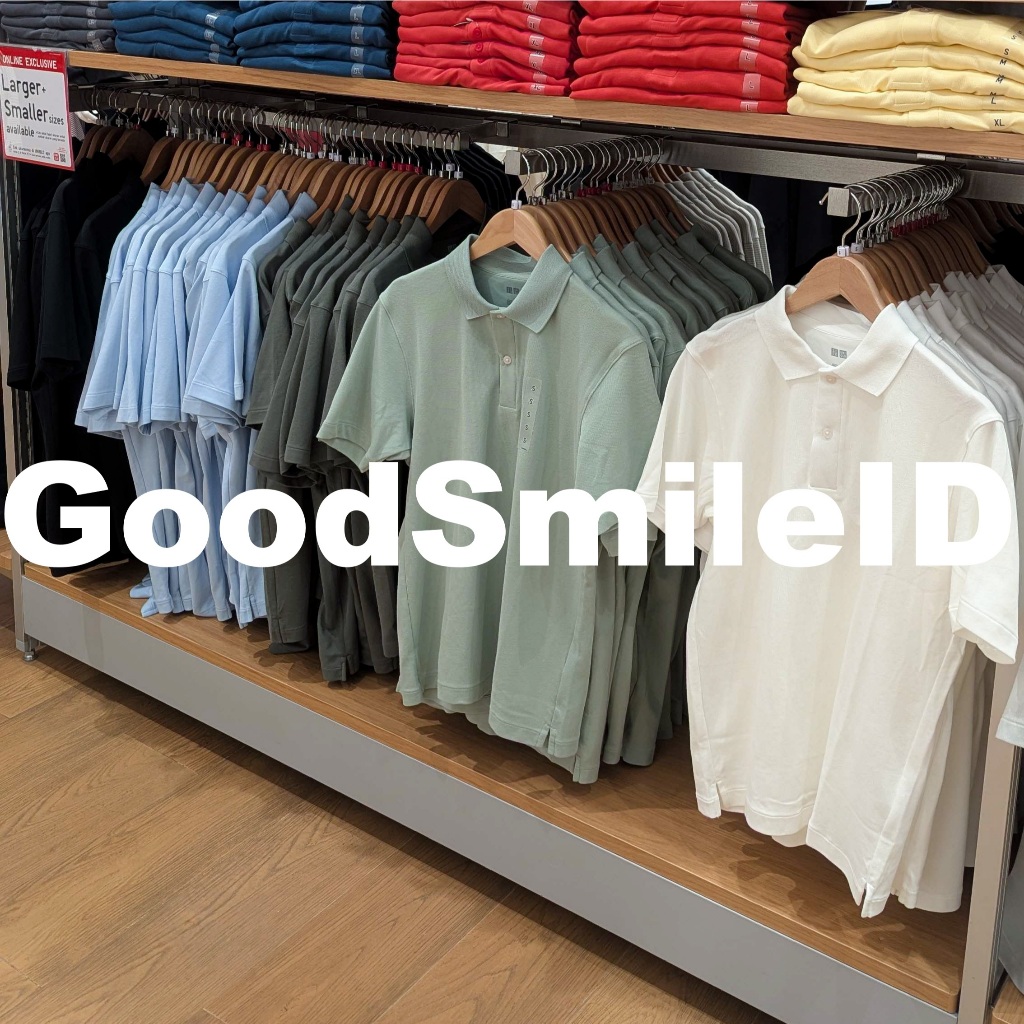 SALE Men Kaos Polo AIRism Katun Pique Lengan Pendek AIRism ATASAN PRIA COWOK JASTIP UNIQLO