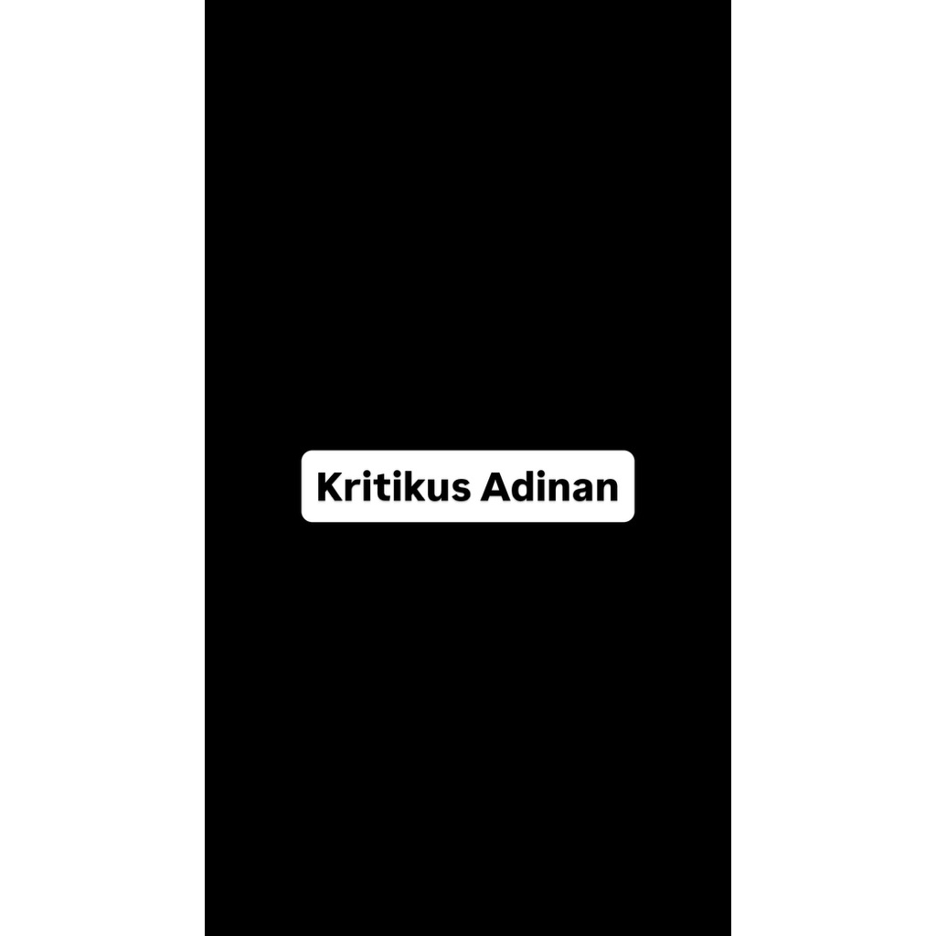 kritikus Adinan