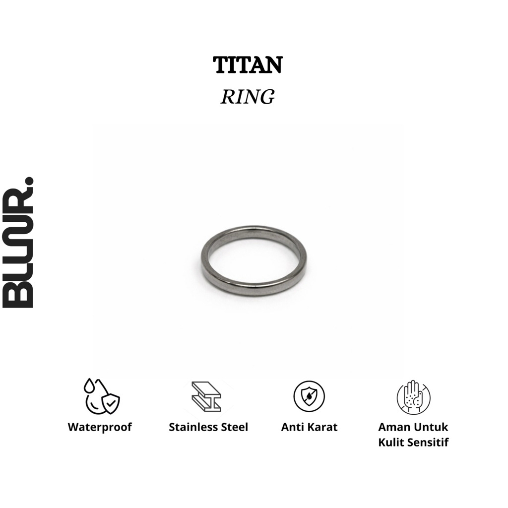BLLNR - TITAN CINCIN pria keren, cincin stainless, cincin murah, kualitas import