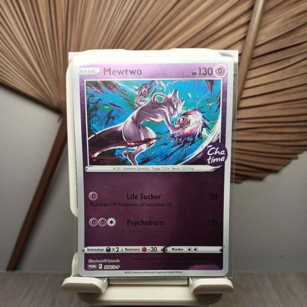 Pokemon Card Kartu TCG Chatime Indonesia Mewtwo