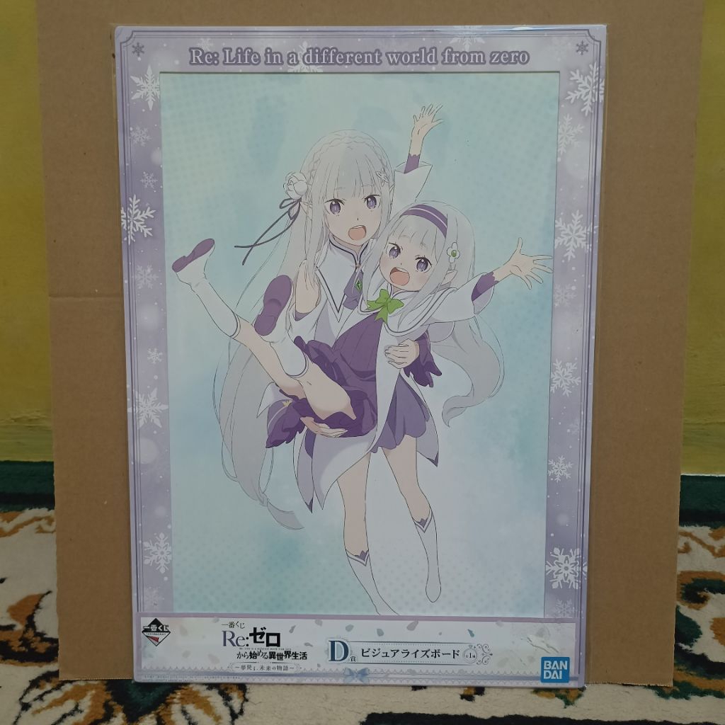 Re:Zero Emilia Visualize illustration board Ichiban kuji Bandai Spirits