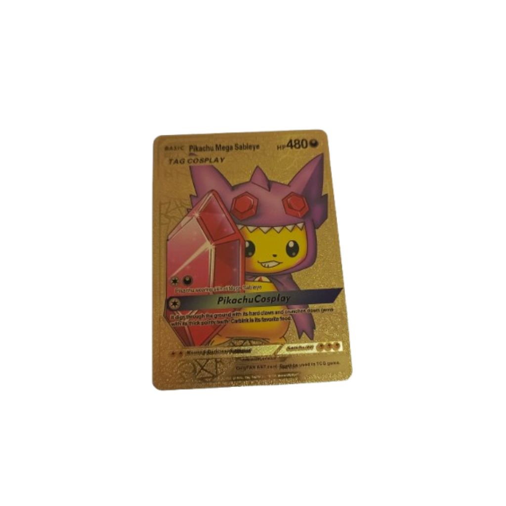 Rare Card | Kartu Pokemon Gold Pikachu Mega Sableye