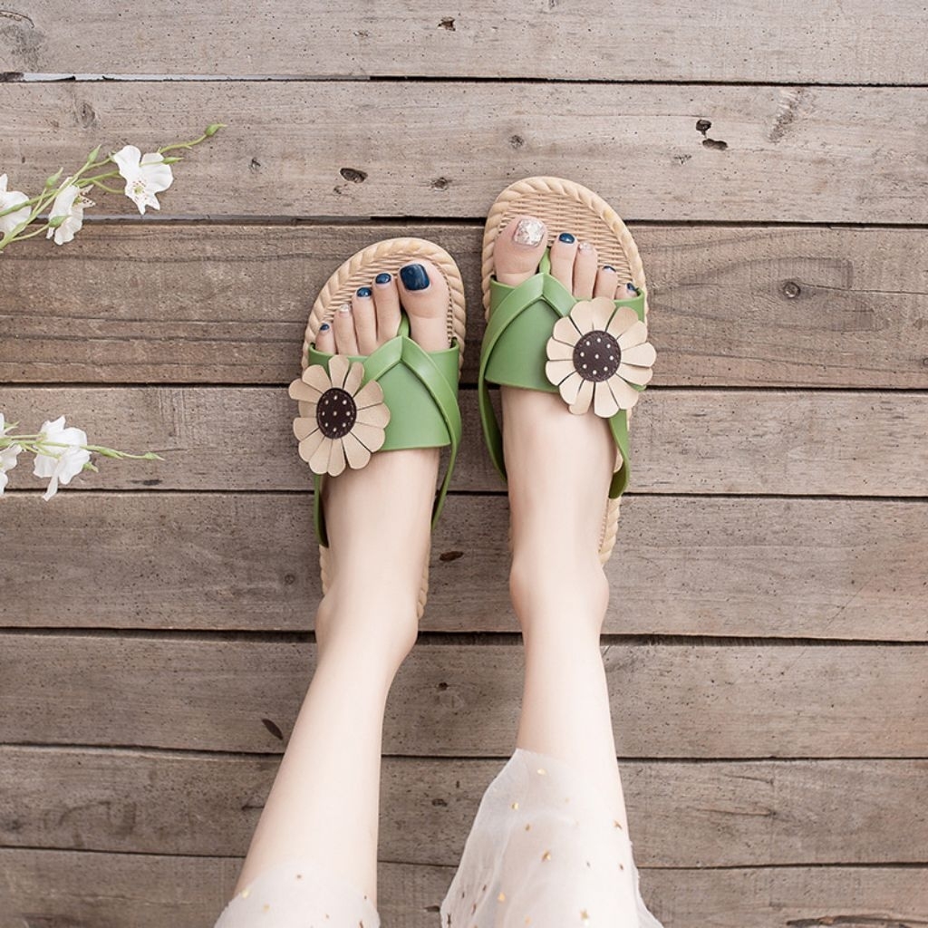 [KISA NEW] Sandal Motif Bunga Untuk Wanita