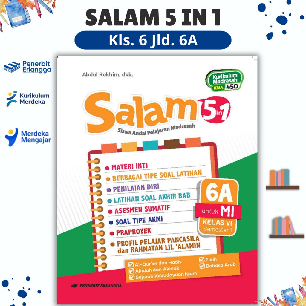 BUKU SALAM 5 in 1 KLS. 6 JLD.6A - PENERBIT ERLANGGA