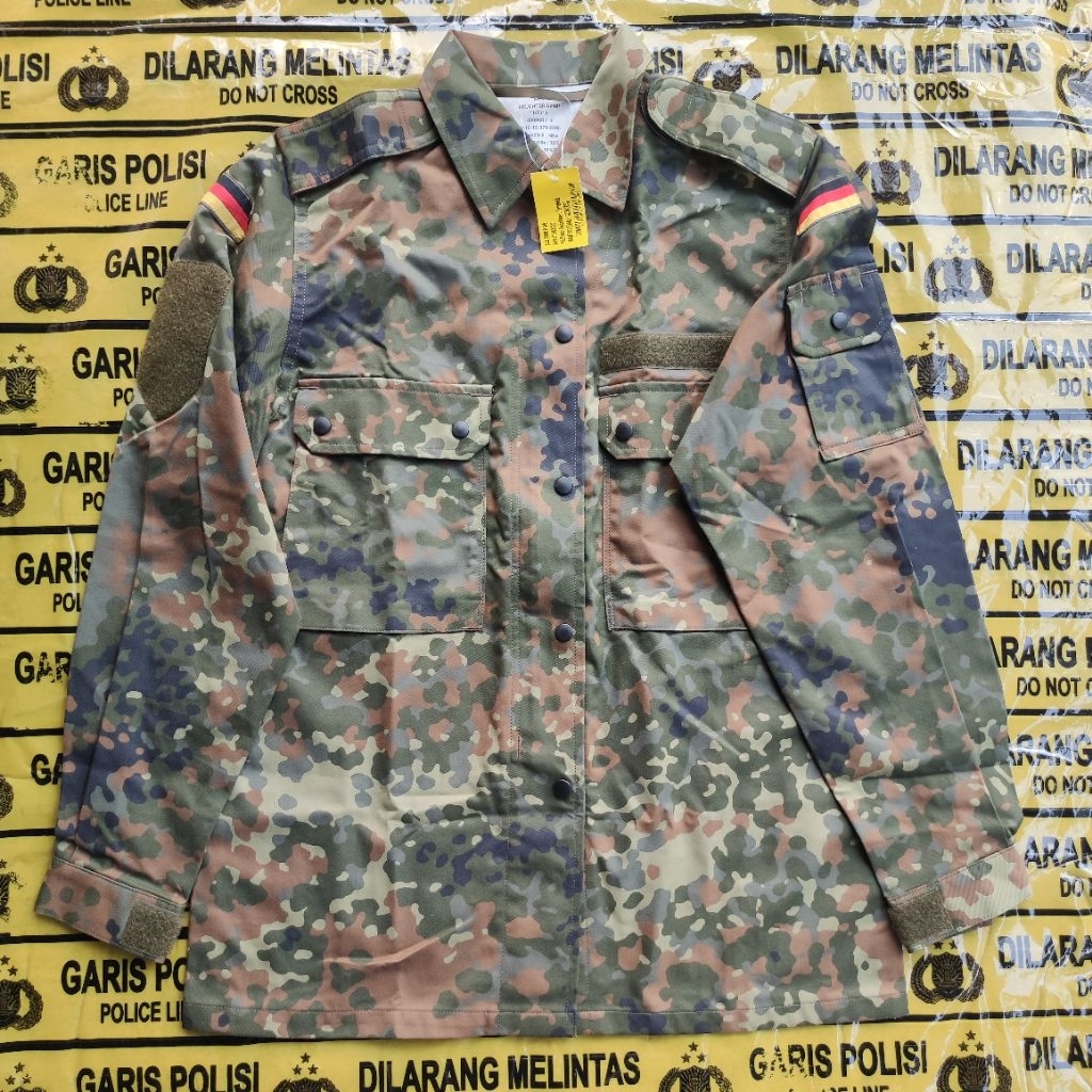 Brand New German Military Field Uniform (Bundeswehr) Flecktarn Camo Seragam Militer Jerman Original 