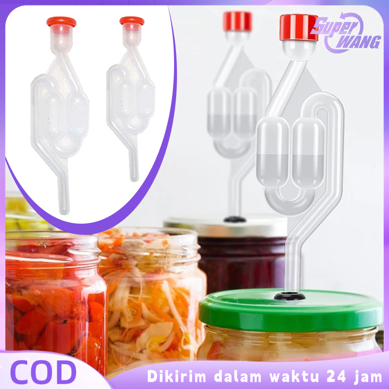 Airlock Fermentasi Galon S-Shaped Katup Fermentasi Wine Airlock Fermentasi Wine Galon Alat Fermentas