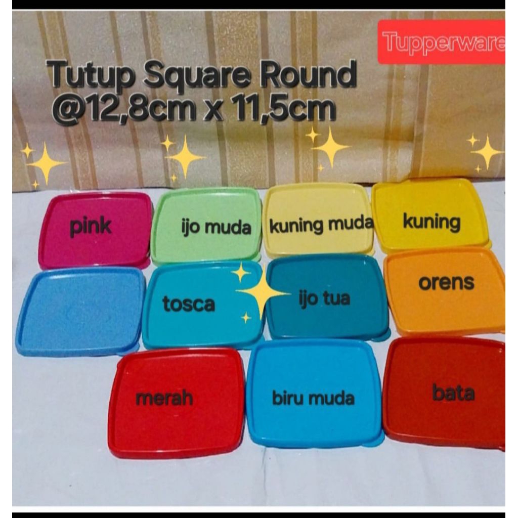 Seal  Square round tupperware baru