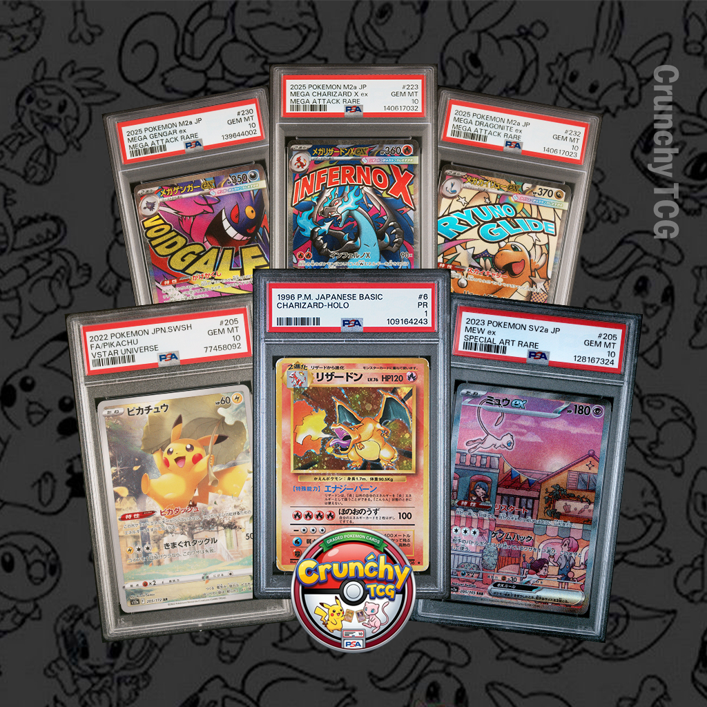 PSA 10 / CGC 10 / Pristine 10 / TAG 10 - Pokemon - Pikachu, Charizard, Mew, Umbreon, Rayquaza, Genga