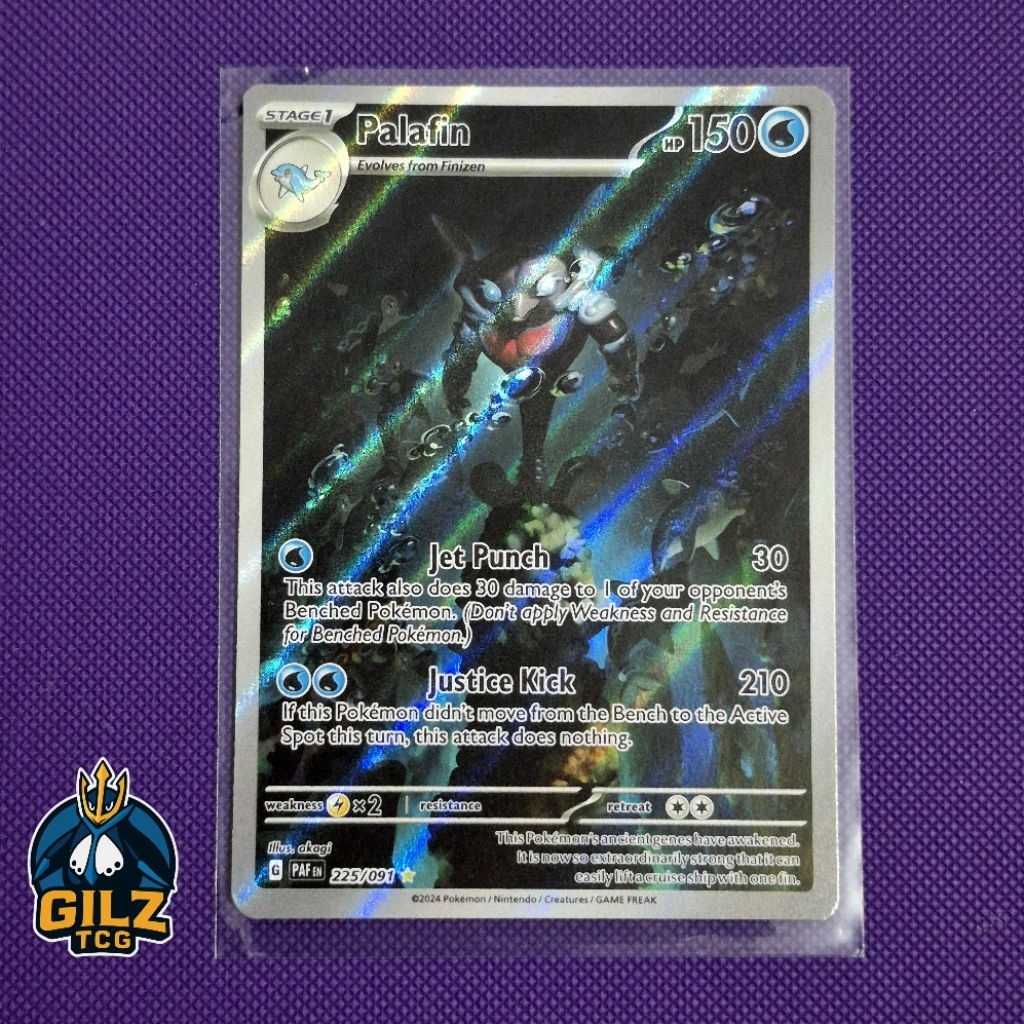 Kartu Pokemon Palafin Illustration Rare AR 225/091 English